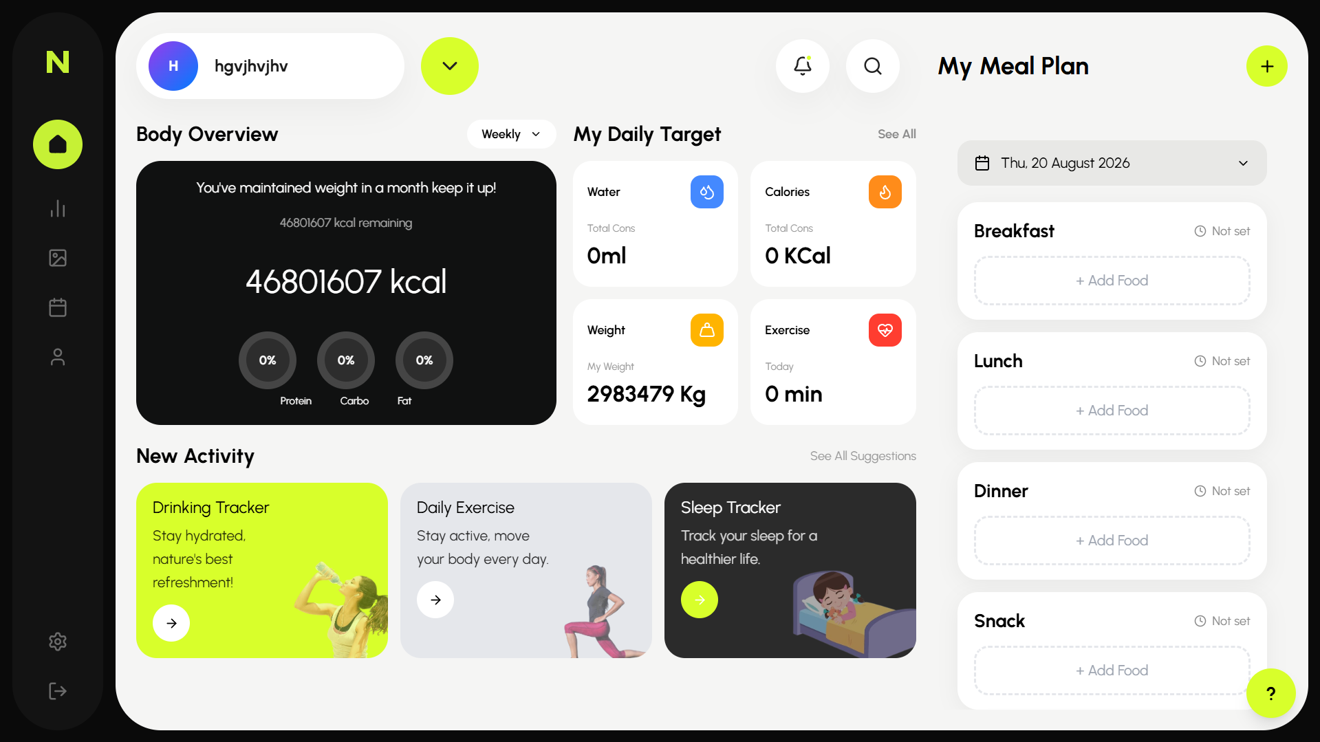 HealthTrack Biometric Analytics Platform screenshot 1
